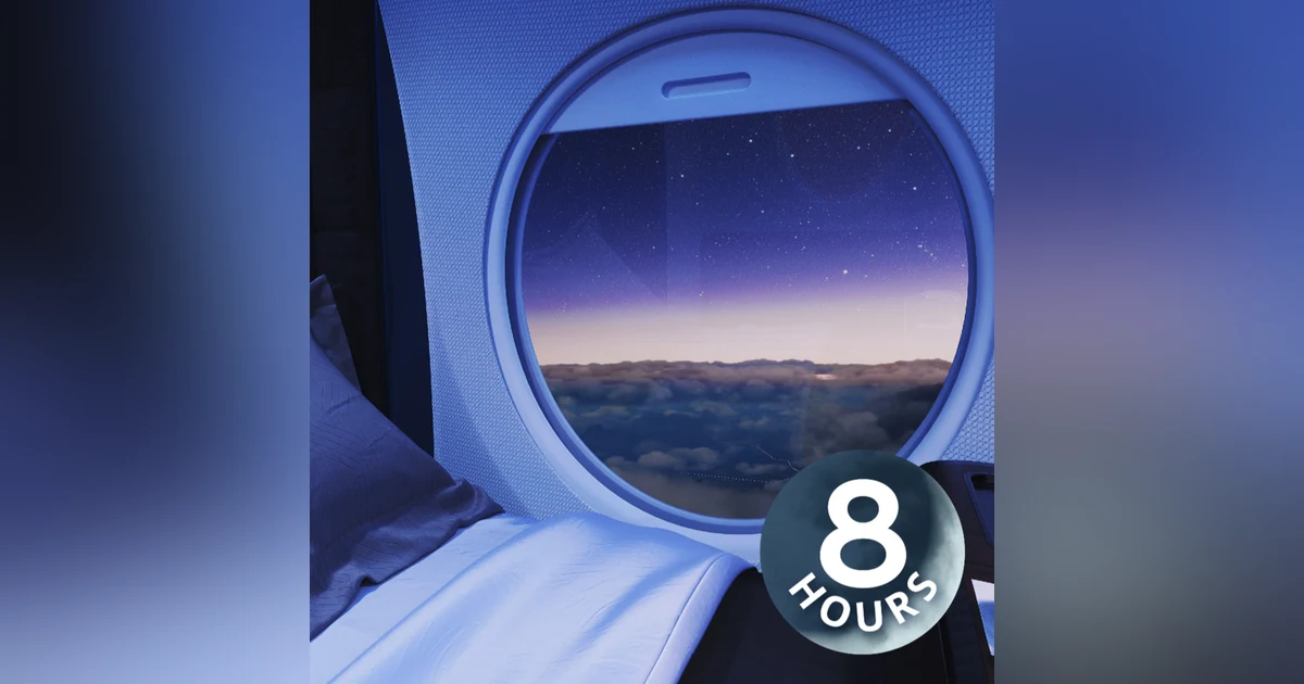 Fall Asleep on this Private Jet | Airplane White Noise for Sleep 8 Hours