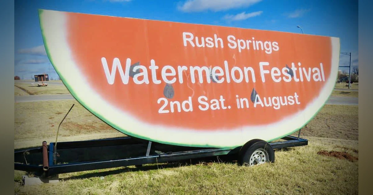 Do you know the tiny town in Oklahoma that transforms into a Watermelon Wonderland every year?