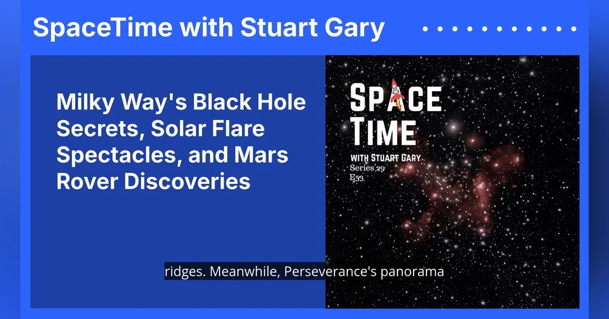 Milky Way’s Black Hole Secrets, Solar Flare Spectacles, and Mars Rover Discoveries