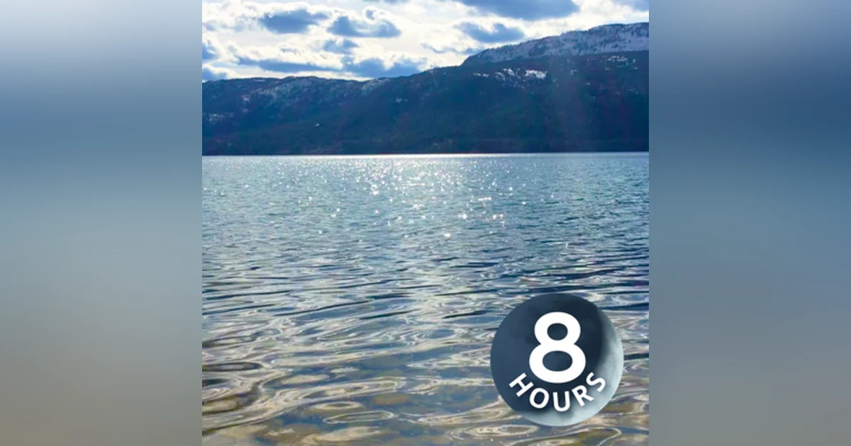Peaceful Lake Sounds in Nature 8 Hours | Relax, Meditate, Focus | Water Sounds White Noise