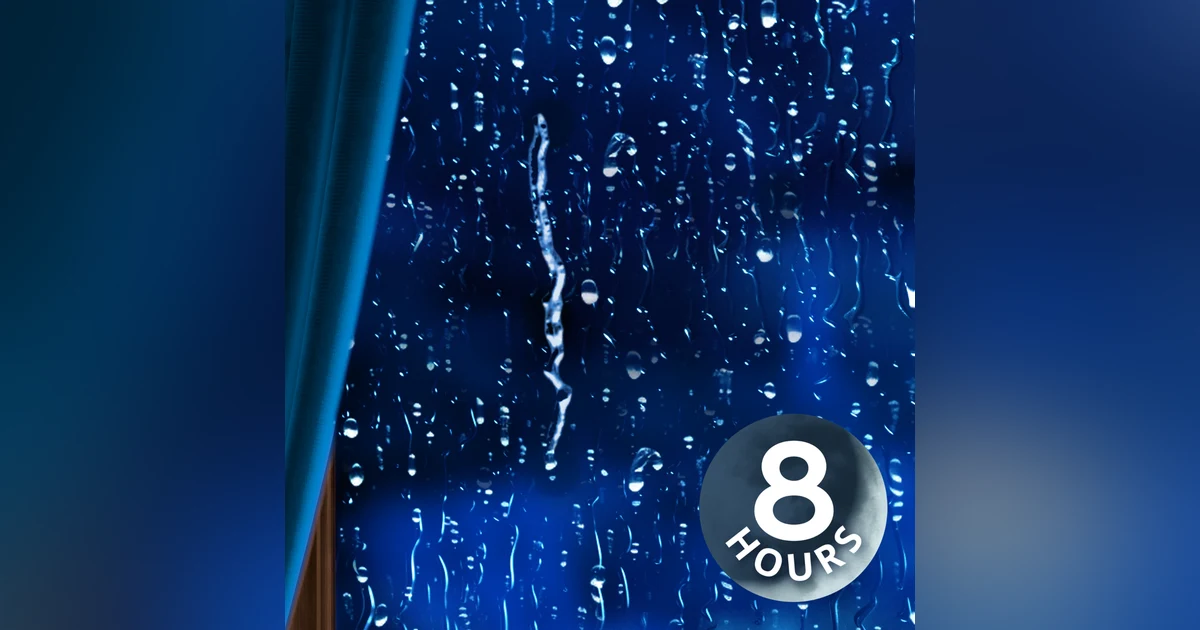 Rain Sounds for Sleep | Rain on Window with Heater Fan 8 Hours
