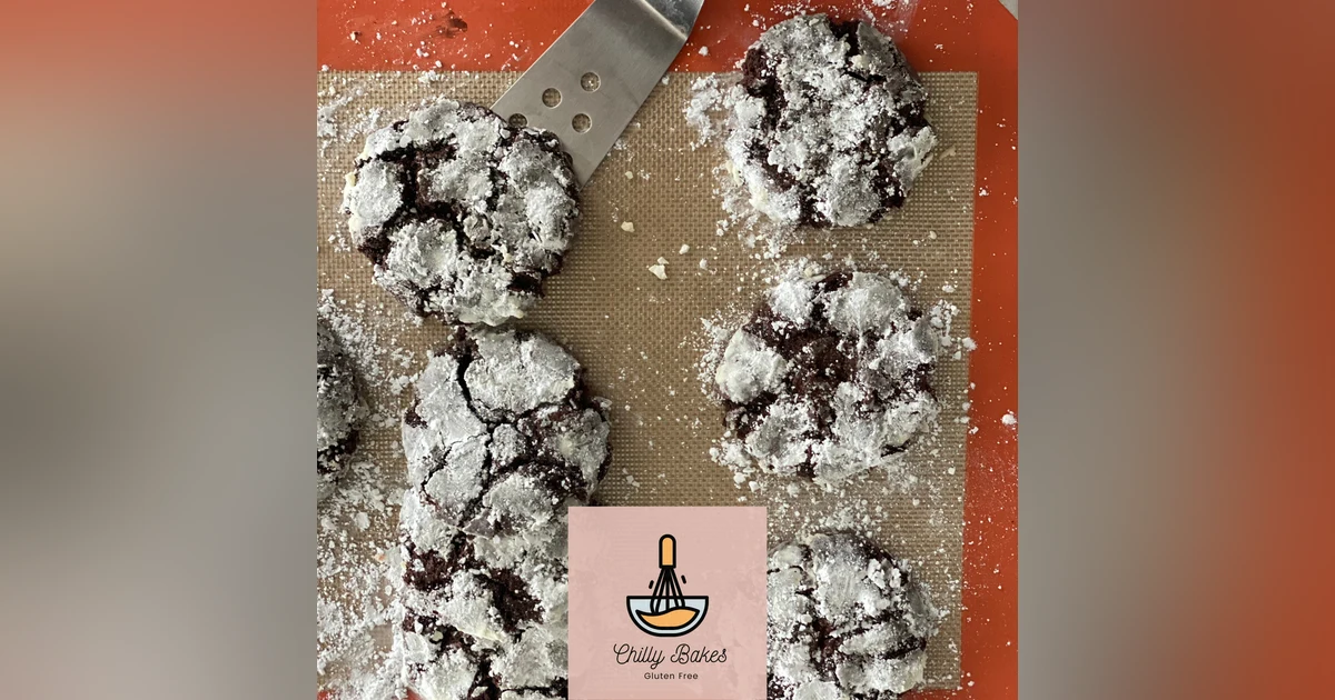 Gluten-Free Chocolate Crinkle Cookies