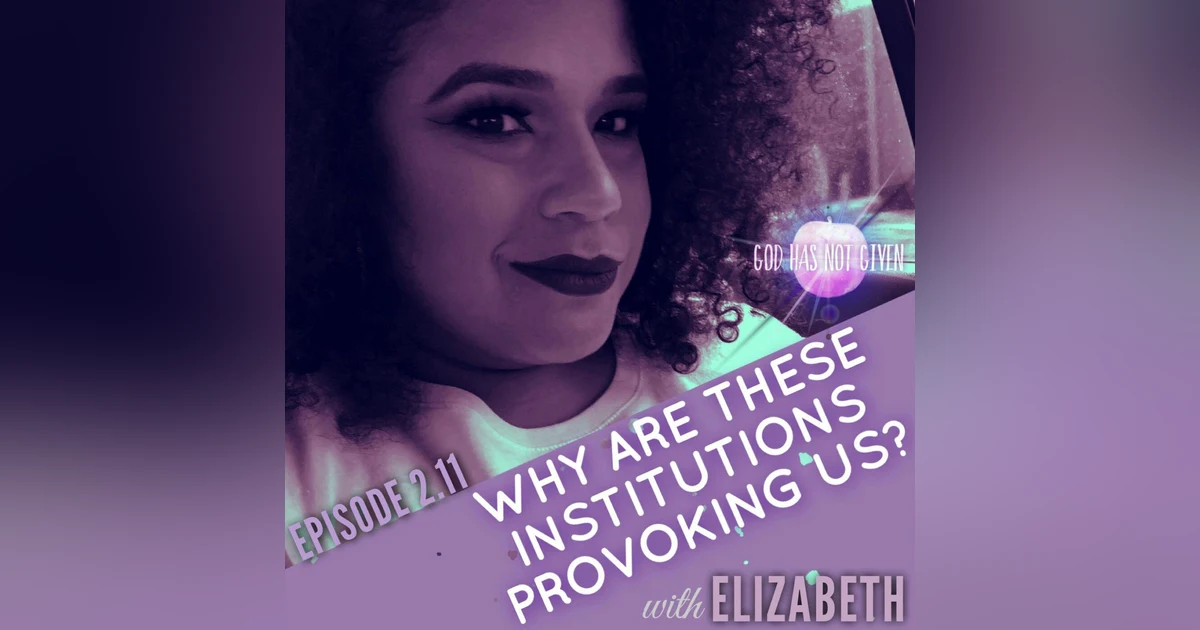 INSTITUTIONS PROVOKING US with Elizabeth