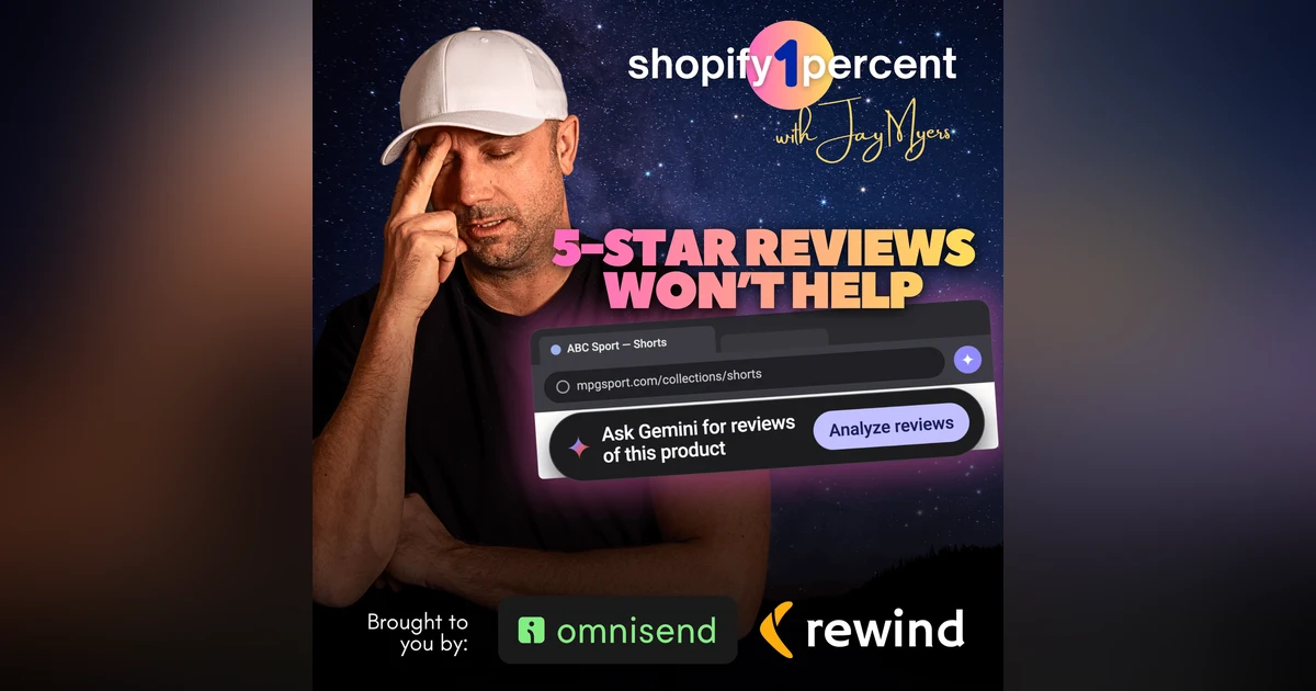 More 5-Star Reviews Won't Fix What AI Says About Your Shopify Store. Here's Why.