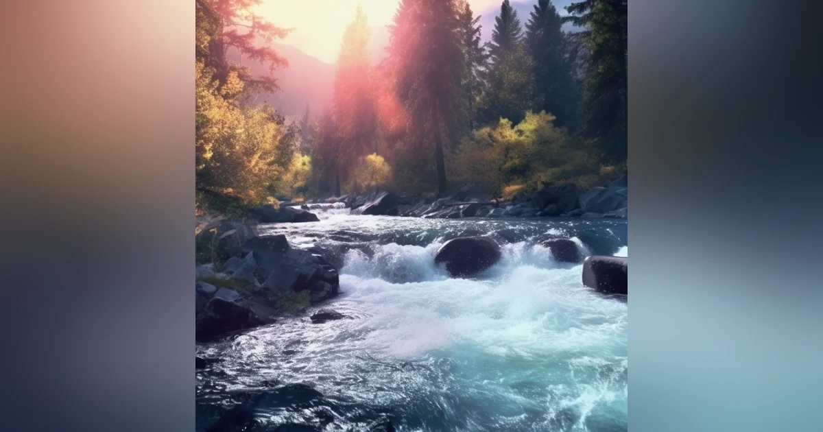 9 Hours of River Rapids and Light Splashing Sounds for Sleep, Relaxation, and Focus
