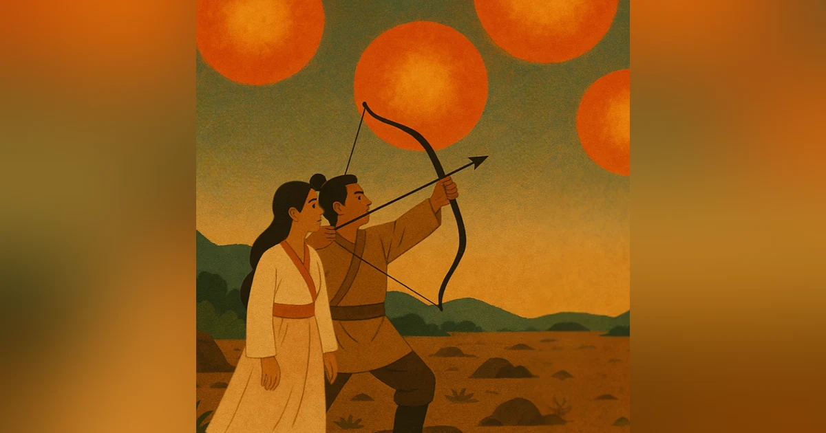 嫦娥与后羿（二) : 后羿射日 | Chang’e and Hou Yi (Part 2): Hou Yi Shoots Down the Suns