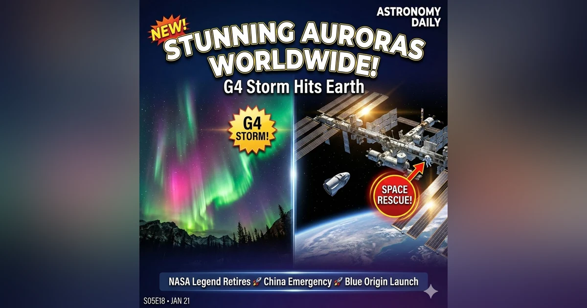 Spectacular Auroras, Suni Williams Retires, China's Space Rescue