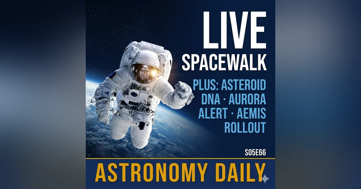 Live ISS Spacewalk, Asteroid DNA Discovery, Aurora Alert & Artemis II Rollout
