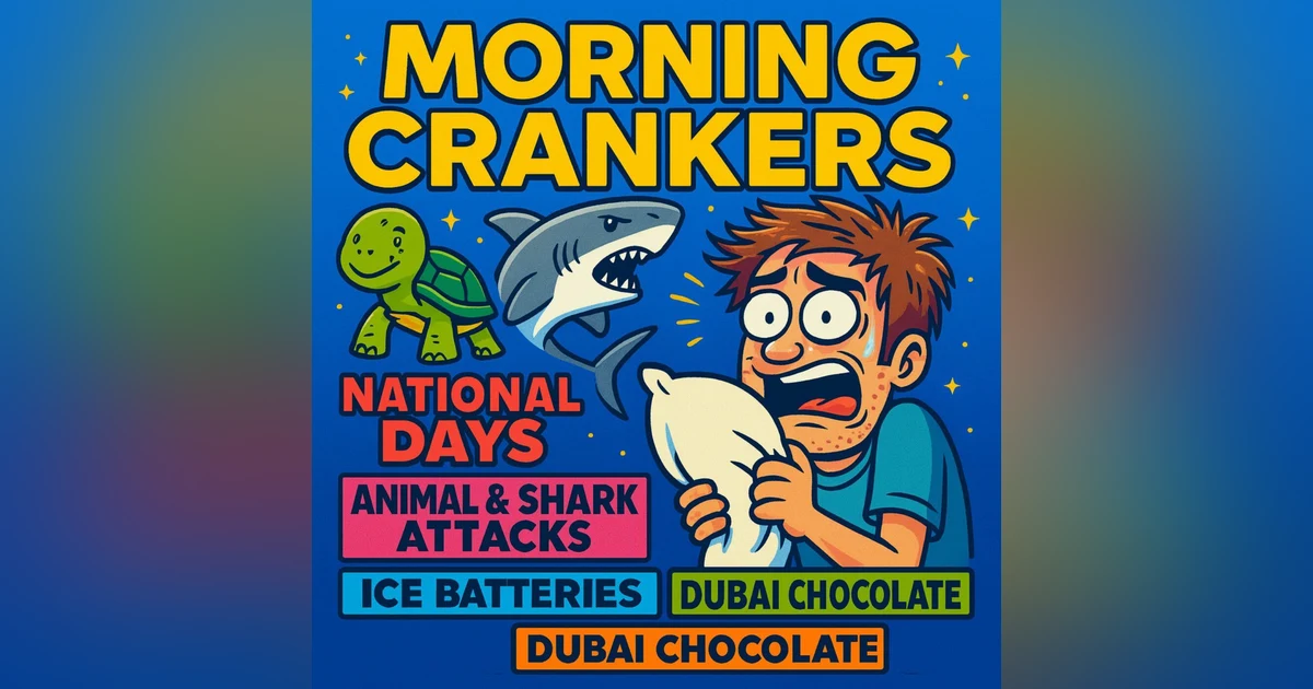 154: "When Nature Bites Back: Sharks, Squirrels, and Science Queens – Morning Crankers Laugh Through October 10th"