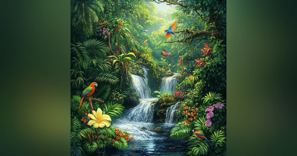 Harmonious Birds Chirping, Beautiful Stream Sounds, Lovely Nature Sounds, Cozy Paradise