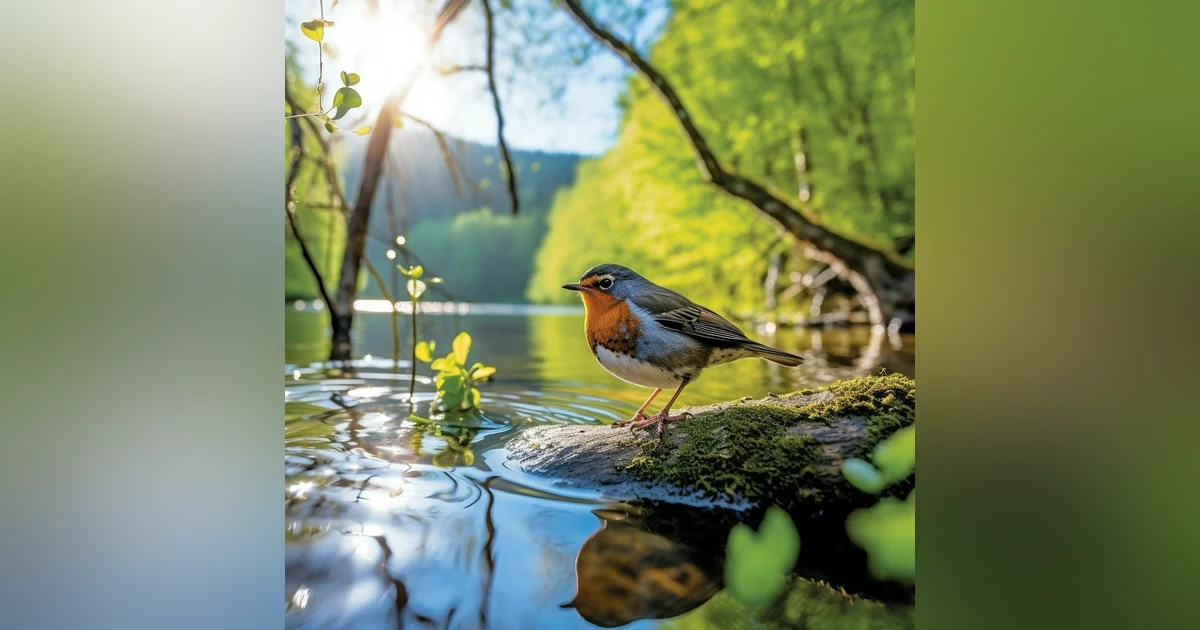 Nature's Symphony: Relaxing Bird Chirping and River Stream Sounds