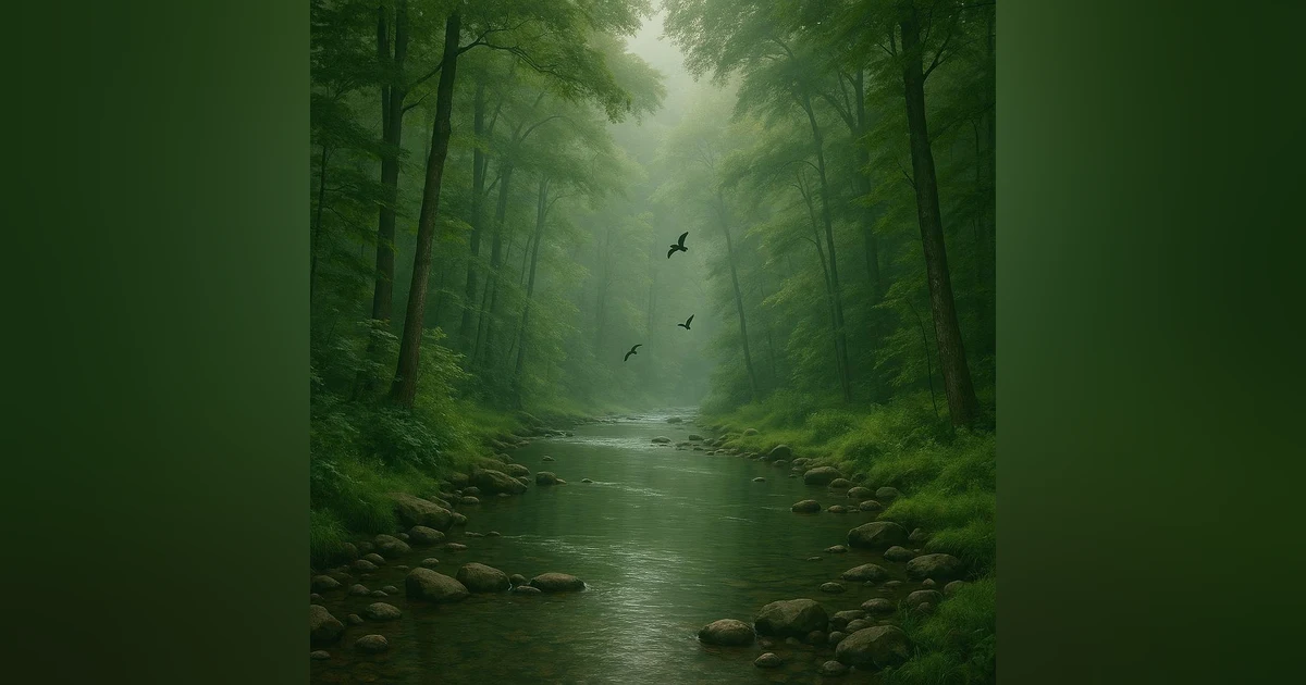 Calm Forest with River and Birds | Peaceful Nature Sounds for Relaxation and Sleep