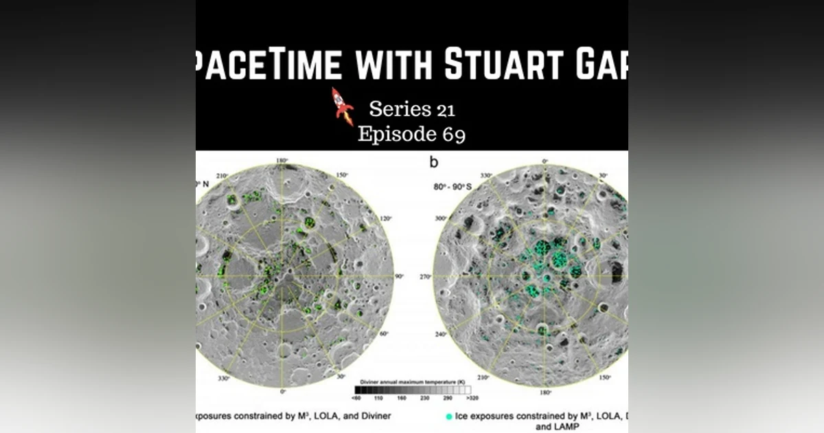 69: Water confirmed on the Lunar surface - SpaceTime with Stuart Gary Series 21 Episode 69