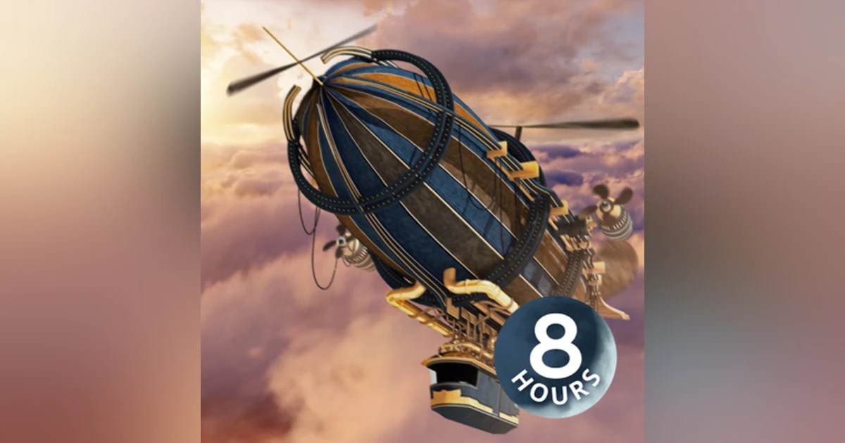 Airship Drone White Noise 8 Hours | Steampunk Ambient Sounds for Studying, Focus or Sleep