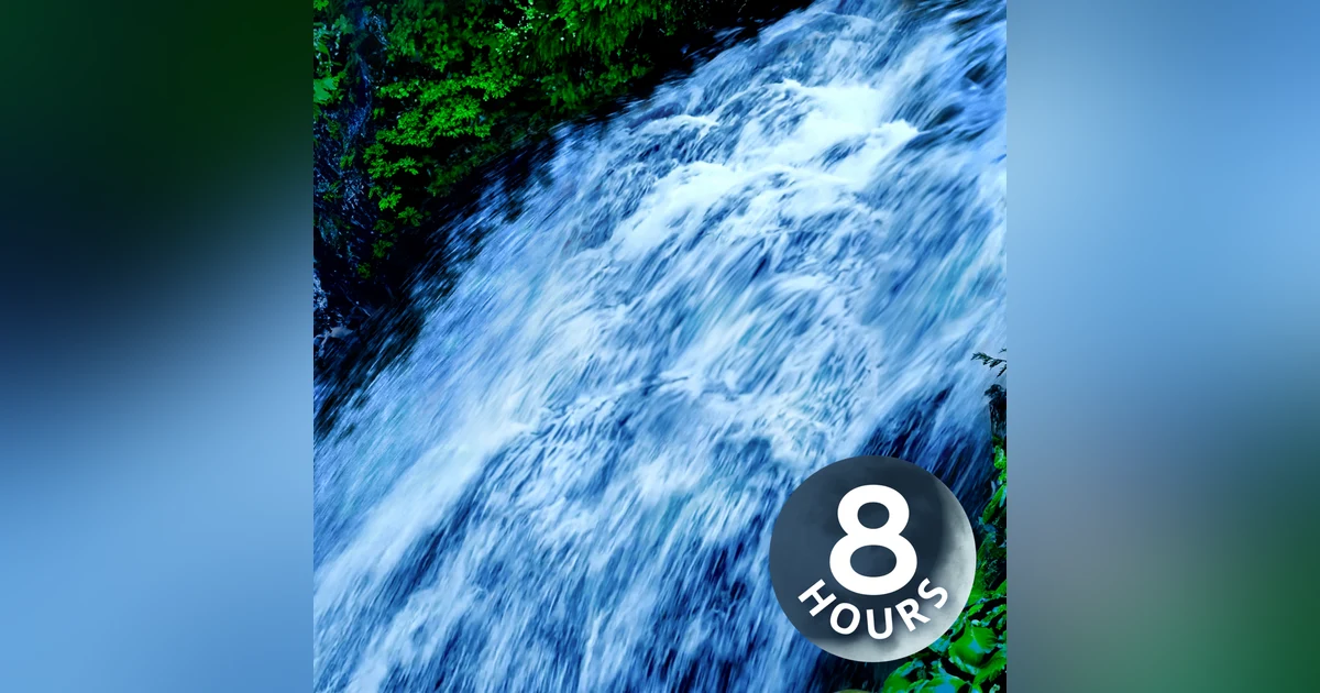 White Noise Waterfall Sounds for Sleep and Relaxation | 8 Hour