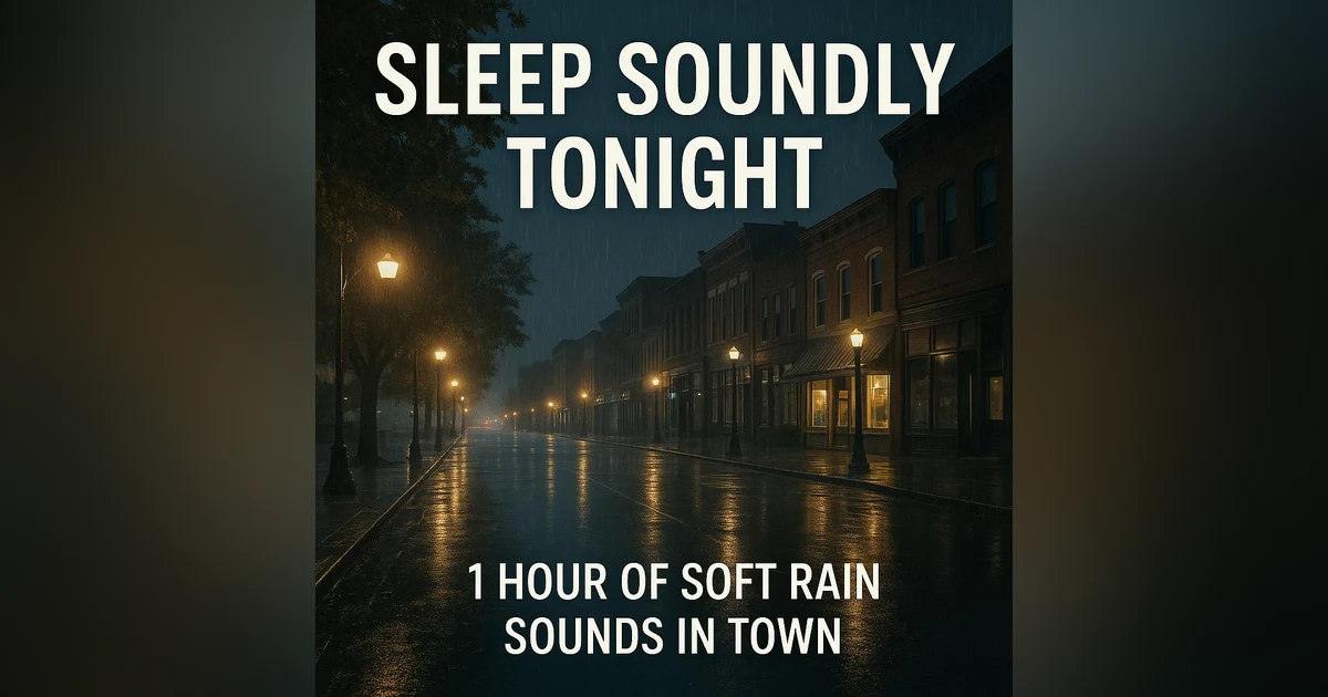 Sleep Soundly Tonight: 1 Hours of Soft Rain Sounds in Town