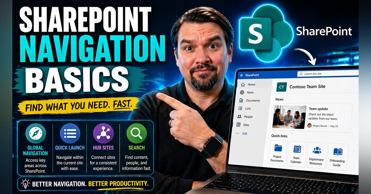Sharepoint Design Basic Tutorial SharePoint Navigation Basics: A SharePoint Guide Online for Effective ...