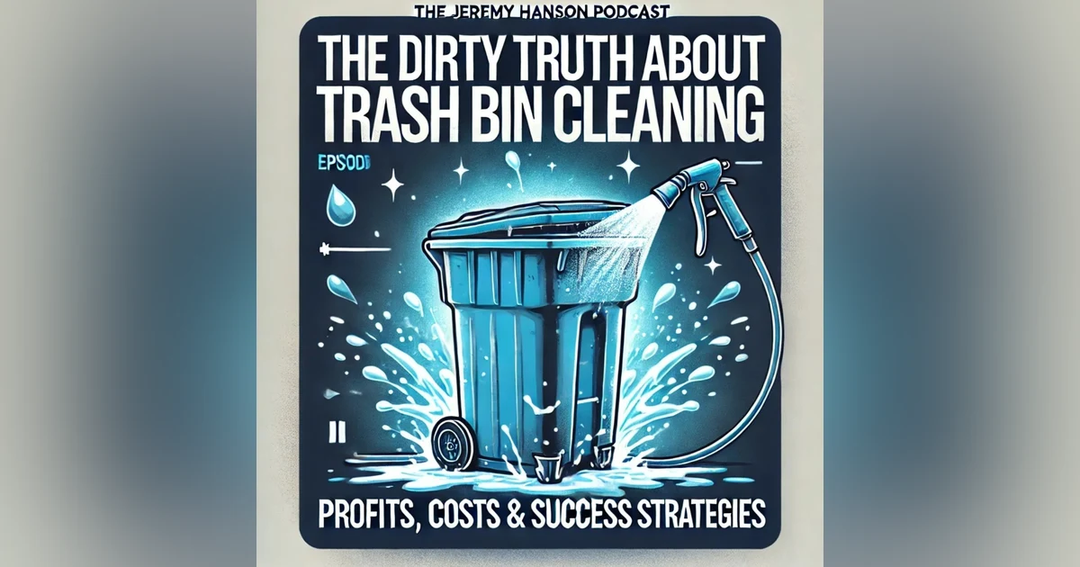 The Jeremy Hanson Podcast: The Dirty Truth About Trash Bin Cleaning – Profits, Costs & Success Strategies