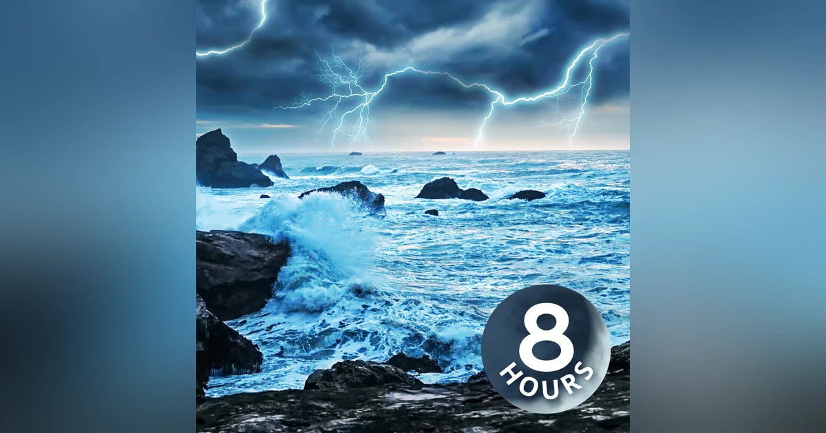 Giant Ocean Waves + Thunder = Best Sleep Ever!
