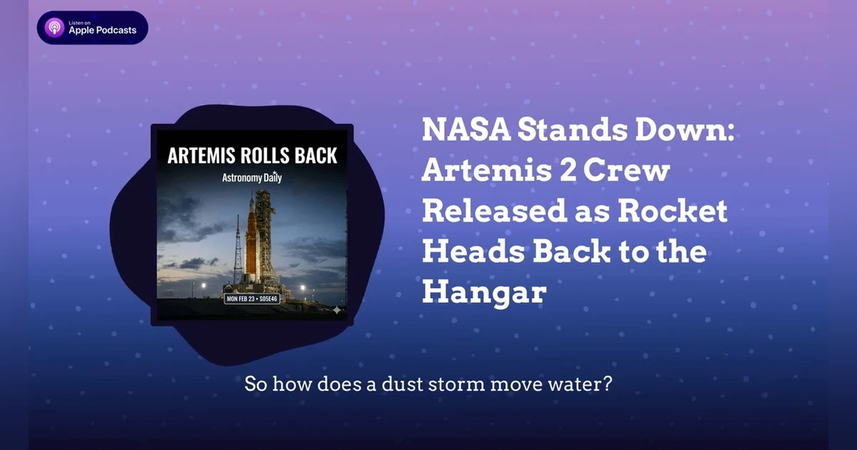 NASA Stands Down: Artemis 2 Crew Released as Rocket Heads Back to the Hangar