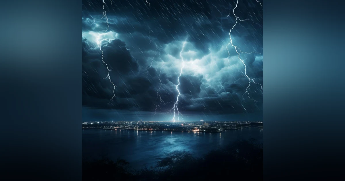 MASSIVE THUNDER & RAIN | Thunderstorm Ambience with Heavy Raining 8 Hours