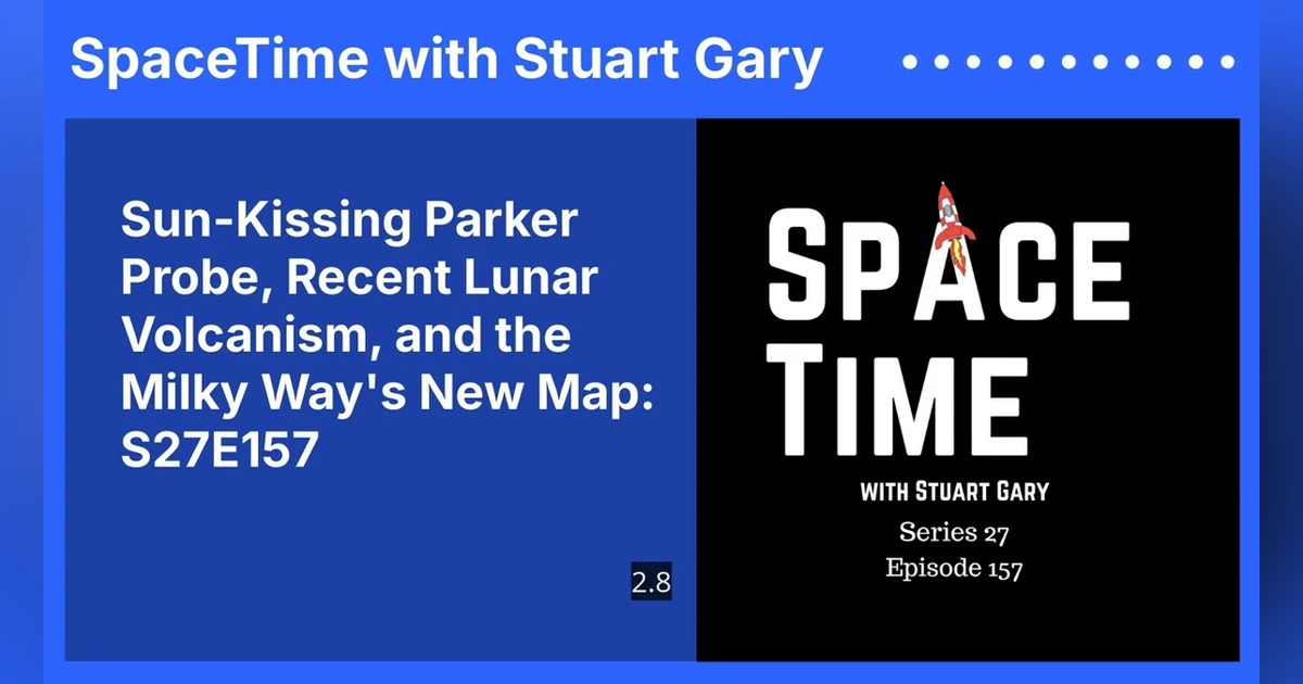 Sun-Kissing Parker Probe, Recent Lunar Volcanism, and the Milky Way’s New Map: S27E157