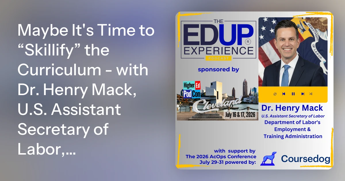 How to Skillify the Curriculum with Dr. Henry Mack