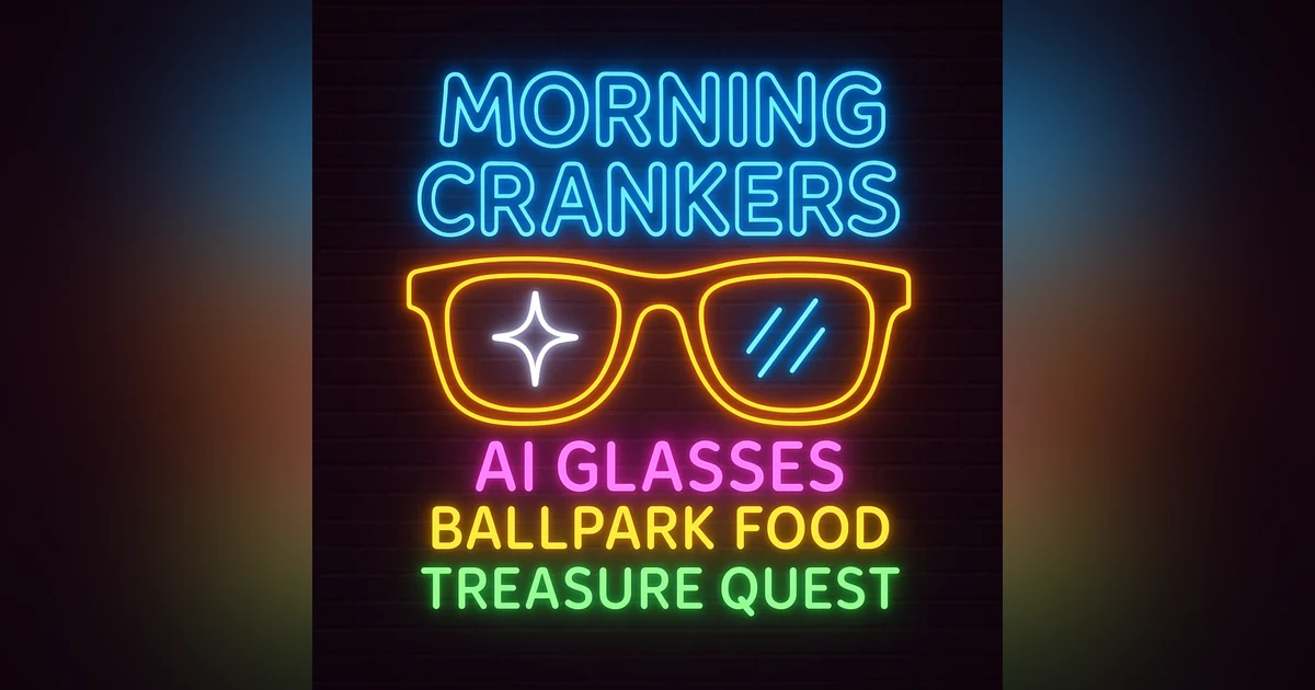155: AI Glasses, Ballpark Bites & Buried Treasure: The Morning Crankers Get Weird (and Hungry)