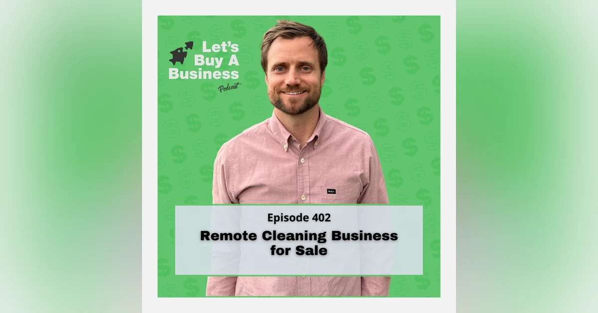 Remote Cleaning Business for Sale