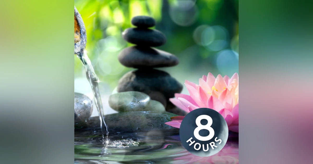 Zen Fountain Water Sounds 8 Hours | for Relaxation, Studying, Sleeping or Meditation