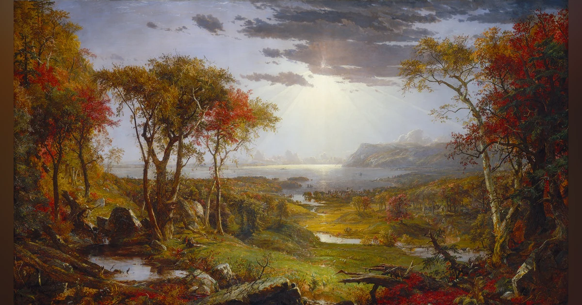 Autumn – On the Hudson River by Jasper Cropsey
