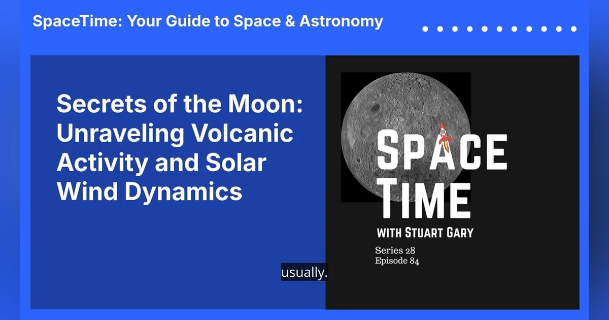 Secrets of the Moon: Unraveling Volcanic Activity and Solar Wind Dynamics