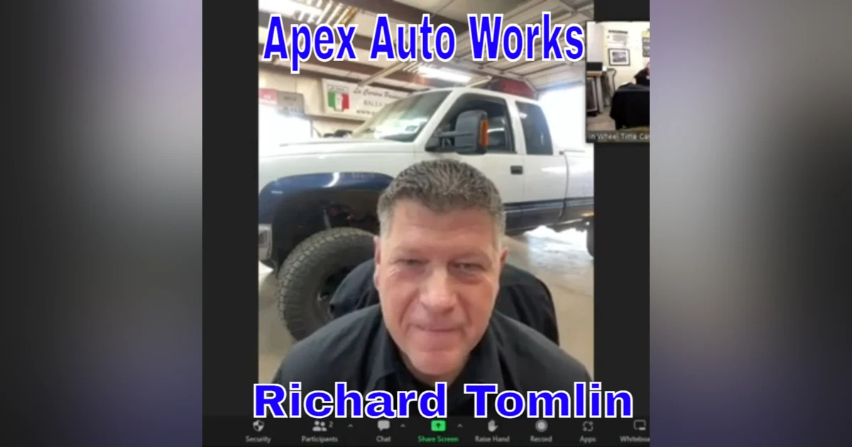 Richard Tomlin is running back from PRI to talk with us...and planning on some SCCA races!