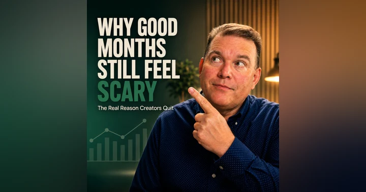 image for Why Good Months Still Feel Scary: The Real Reason Creators Quit