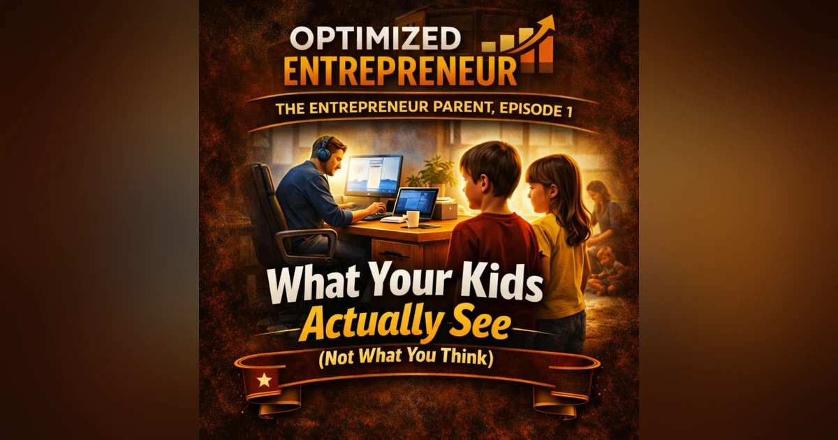 Optimized Entrepreneur — The Entrepreneur Parent, Episode 1 "What Your Kids Actually See (Not What You Think)"