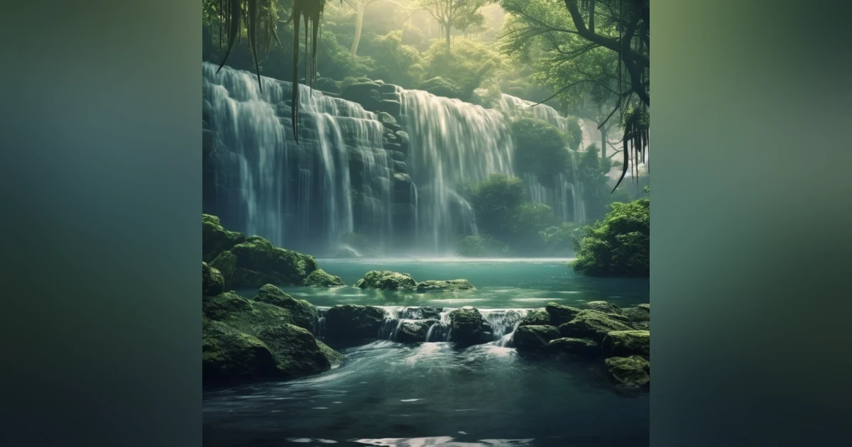 3 Hours of Relaxing Sounds of a Large Waterfall for Sleep, Meditation, and Stress Relief