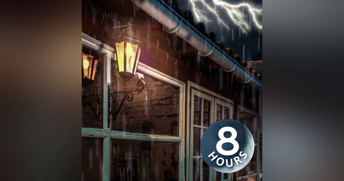 Steady Rain & Thunder to Sleep All Night 8 Hours