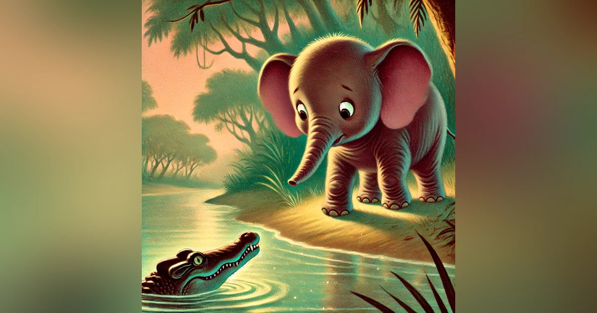 大象是怎么长出长鼻子的 - 中英双语睡前故事 - How the Elephant Got Its Trunk - Bedtime Story in Mandarin Chinese and English